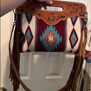 Saddle bag purse